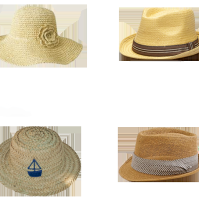 Hats: Floppy, Fedora, Boat hat, and your traditional